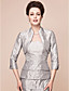  Sheath/Column Strapless Knee-length Taffeta Mother Of The Bride Dress With A Wrap