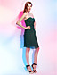  Sheath/Column Sweetheart Knee-length Chiffon Cocktail Dress