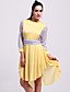  TS Simplicity Two-tone Girdle Long Sleeve Dress