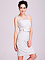 TS Yarn Organza Bow Sheath Dress