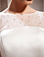  Trumpet/Mermaid Bateau Neck Court Train Satin Wedding Dress