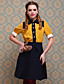  ts vintage style multi-kleur jurk