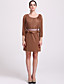 TS Elegant Ruffle Waist Dress