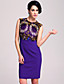  ts abstrakten Print Bleistift Kleid