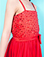  Chiffon Ankle-length Spaghetti Strap Junior Bridesmaid Dress