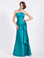  Trumpet/Mermaid Strapless Floor-length Taffeta Bridesmaid Dress