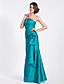  Trumpet/Mermaid Strapless Floor-length Taffeta Bridesmaid Dress