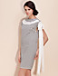  ts banda carenado cuello lateral del arco vestido túnica