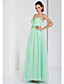  bainha / coluna namorada do assoalho-comprimento vestido de noite de tule
