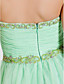  bainha / coluna namorada do assoalho-comprimento vestido de noite de tule