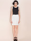  ts semplicità bianco e nero vestito cintura