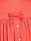 TS Classic Casual Short Swing Dress With Square Neckline Backside