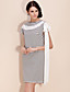  ts banda carenado cuello lateral del arco vestido túnica