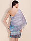  ts en skulder havet slag chiffon print kjole