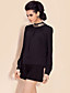  TS Sequin Pleated Lantern Sleeve Blouse Top