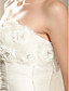  Ball Gown Strapless Sweep/Brush Train Organza Wedding Dress