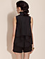  ts Pleated halsen Stevneskjorte bluse skjorte (flere farger)