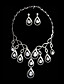  Elegant Rhinrstone Drop Ladies' Jewelry Set (50 cm)