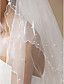  Two-tier Tulle With Pearls Fingertip Length Veil (More Colors)