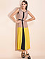  ts vestito senza maniche color blocco maxi (altri colori)
