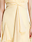  Sheath/Column Strapless Floor-length Chiffon Bridesmaid Dress