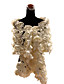  Luxurious Lace With Satin Flowers Wedding / Special Occasion Shawl