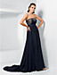  A-line Strapless Chiffon And Lace Evening Dress inspired by Katie Holmes at the 84th Oscar