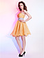  A-line Sweetheart Knee-length Organza Cocktail Dresses
