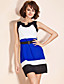  TS Tri-color Belted Dress