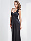  Sheath/Column One Shoulder Floor-length Polyester Evening Dress