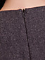  ts Farbblock Wolle und Samt Mischgewebe Kleid