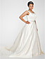  KÄTHE - Abito da Sposa in Raso (Taglia Forte)