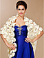  Luxurious Lace With Satin Flowers Wedding / Special Occasion Shawl