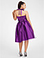  A-line Halter Knee-length Tulle And Stretch Satin Cocktail Dress