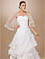  One-tier Tulle Ribbon Edge Elbow Wedding Veil