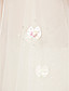  One-tier Tulle Pearl Trim Edge Elbow Wedding Veil With Pearls / Satin Flower (More Colors)