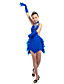  Children's Spandex With Tassels/Feathers Latin Dance Performance Dress