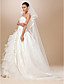  due livelli tulle nastro bordo matrimonio velo cappella con paillettes
