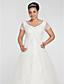  ALEXANDRIA - Vestido de Noiva em Organza (Tamanho Plus)