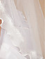  Two-tier Tulle Pencil Edge Fingertip Wedding Veil With Rhinestones (More Colors)