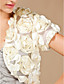  luxe kant met satijnen bloemen korte mouw bruiloft wrap / speciale gelegenheid jas
