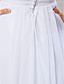  Sheath/ Column Strapless Court Train Chiffon Wedding Dress