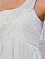  Sheath/ Column One Shoulder Floor-length Chiffon Wedding Dress