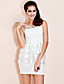  ts paillet krave organza peplum dress