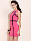  ts kontrast enkelhet bodycon kjole