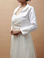  Gorgeous Long Sleeve Satin Special Occasion Jacket/Wedding Wrap(More Colors)