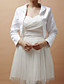  Gorgeous Long Sleeve Satin Special Occasion Jacket/Wedding Wrap(More Colors)
