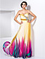  Sheath/Column Sweetheart Floor-length Chiffon Evening Dress With Crystal Detailing