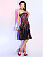  A-line Strapless Knee-length Tulle Dress