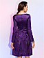  A-Line V-Neck knee-lunghezza raso stretch criss abito da cocktail croce